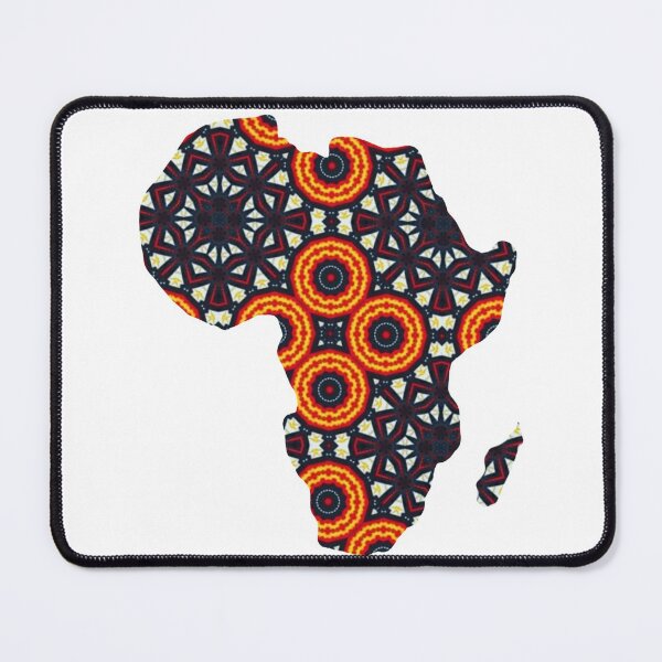 Item preview, African Continent with Ankara Print - Colorful Patterns. designed and sold by NaniniDesigns.