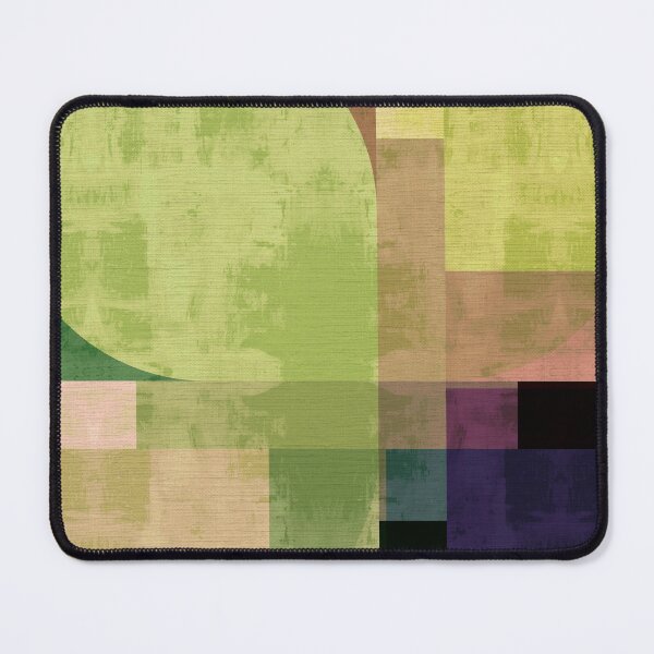 Item preview, Color Field BA037 - Green Leaf Geometric Abstract Tiles designed and sold by bonfimarts.