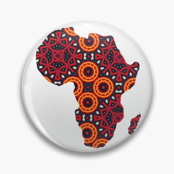 Item preview, African Continent with Ankara Print -  Colorful Patterns. designed and sold by NaniniDesigns.