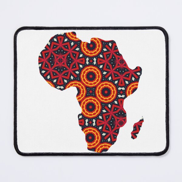 Item preview, African Continent with Ankara Print -  Colorful Patterns. designed and sold by NaniniDesigns.