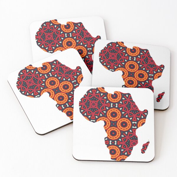 Item preview, African Continent with Ankara Print -  Colorful Patterns. designed and sold by NaniniDesigns.