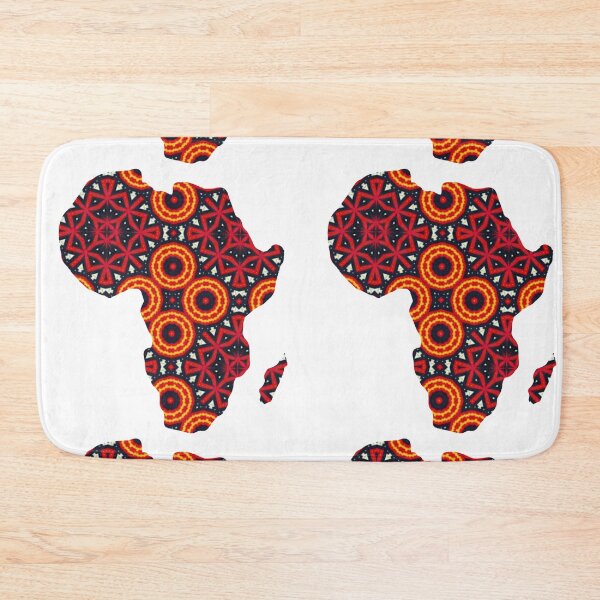 Item preview, African Continent with Ankara Print -  Colorful Patterns. designed and sold by NaniniDesigns.