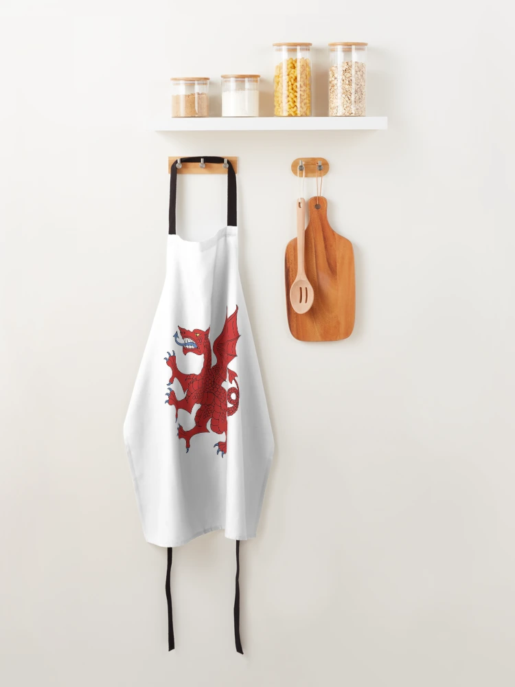 Thumbnail 4 of 6, Apron, Red Dragon designed and sold by Azure Lion Productions.