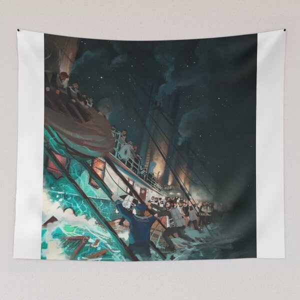 Item preview, The Last Lifeboat - RMS Titanic painting - Artwork by Eliott Sontot designed and sold by Eliott Sontot.