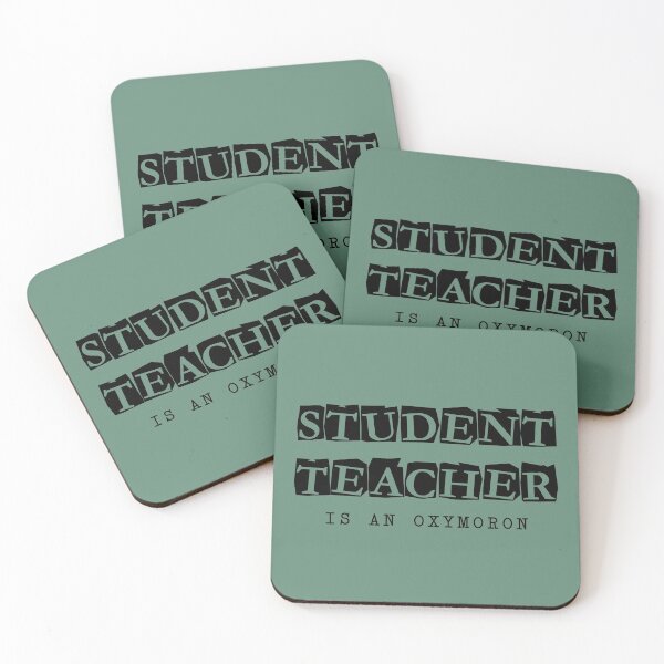 Item preview, Oxymoron: STUDENT TEACHER (black) funny contradiction designed and sold by SolidEarthArt.