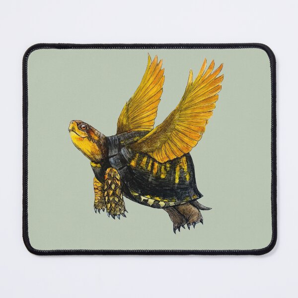 Item preview, Painted Turtle in Flight designed and sold by Junegirlart.