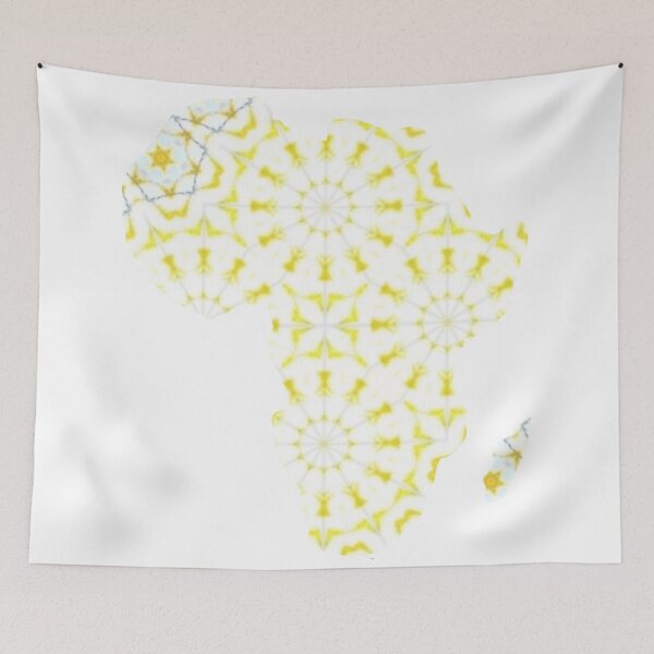 Item preview, African Continent with Ankara Print -  Colorful Patterns. designed and sold by NaniniDesigns.