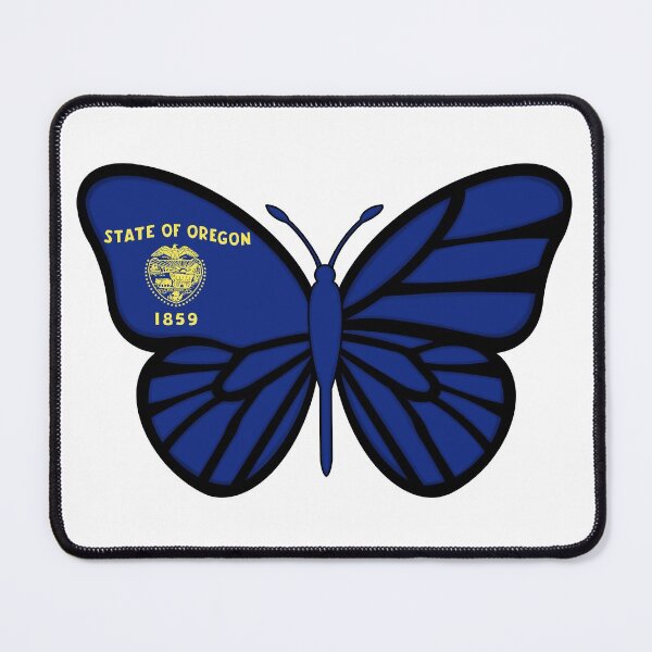 Item preview, State of Oregon Flag Butterfly designed and sold by Gsallicat.