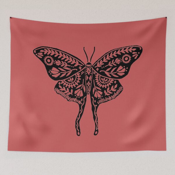 Item preview, Luna Moth Butterfly Lino Design designed and sold by Brenander.