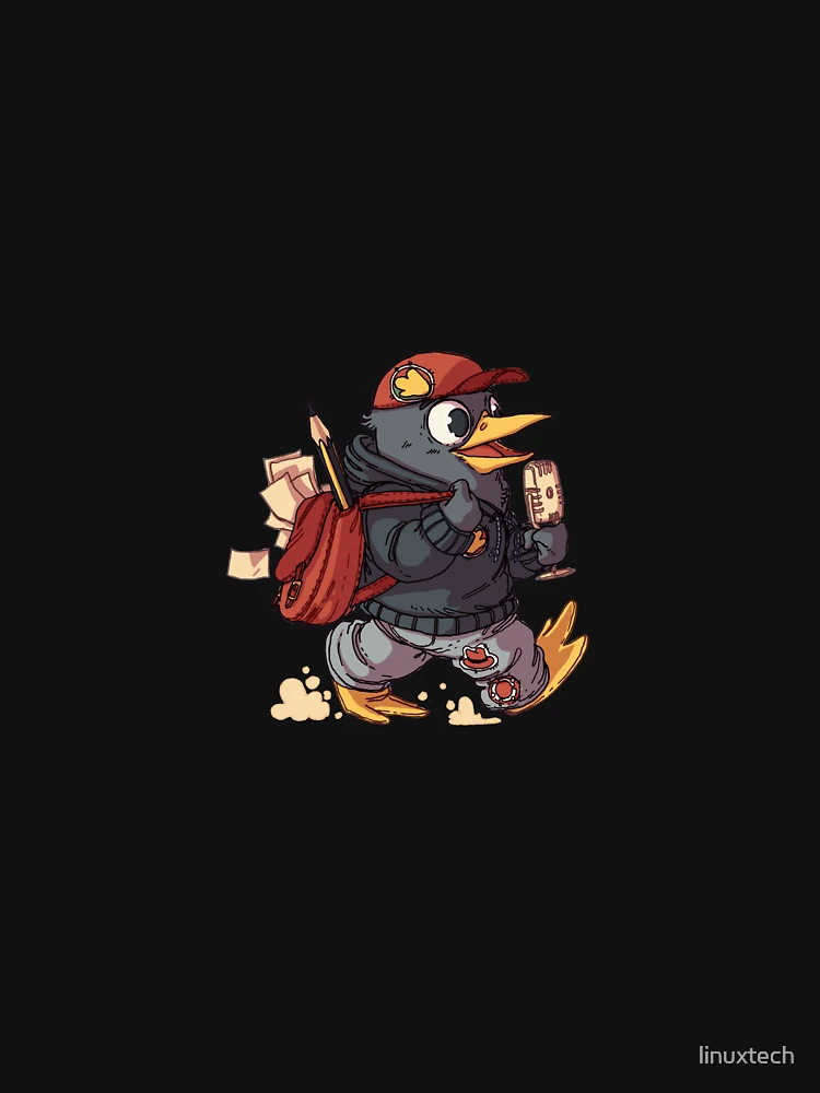 Thumbnail 6 von 6, Premium Oversized Pullover, Linuxtech Podcast-Logo designt und verkauft von linuxtech.