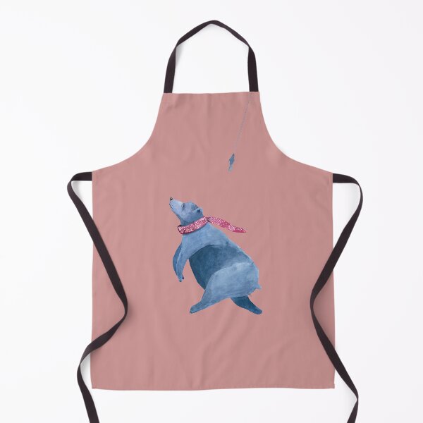 Item preview, Cartoon Polar Bear catching fish designed and sold by tmetamorfosis.