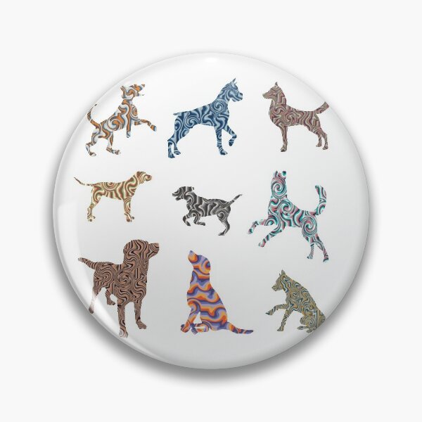 Item preview, Dog and Puppies Lovers Retro Art Fiesta designed and sold by RihabPrint.