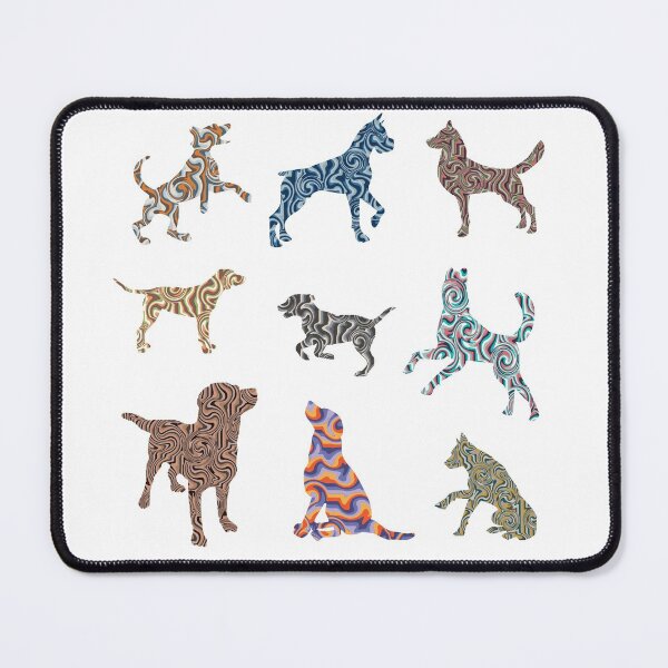 Item preview, Dog and Puppies Lovers Retro Art Fiesta designed and sold by RihabPrint.