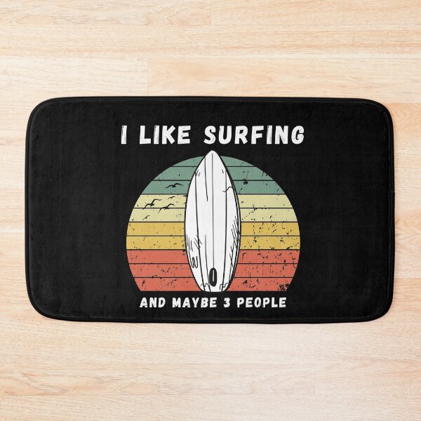 Item preview, Vintage Retro Surfing Design - I Like Surfing And Maybe 3 People- Funny Shirt for Surf Lovers - Time for Sufring designed and sold by zakibenj.