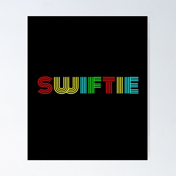 Item preview, Swiftie vintage colorful retro text design designed and sold by efenem.