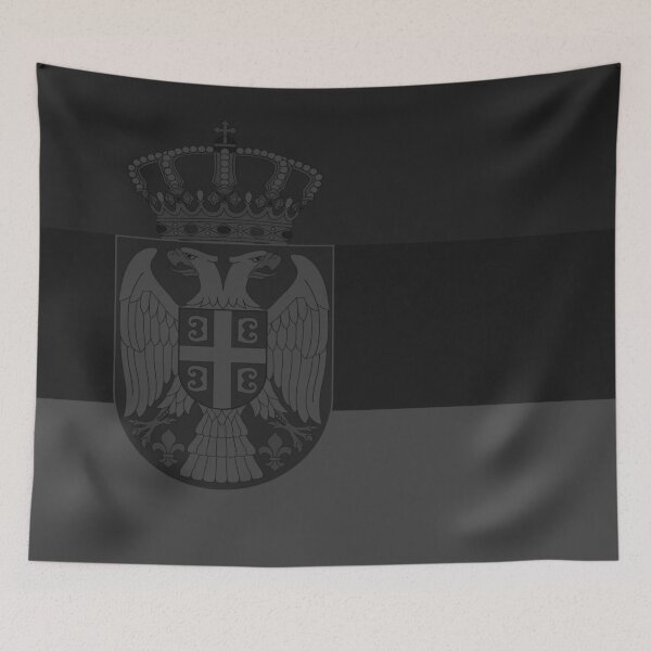 Item preview, Serbia Flag Blackout/Stealth Edition designed and sold by Cestus.