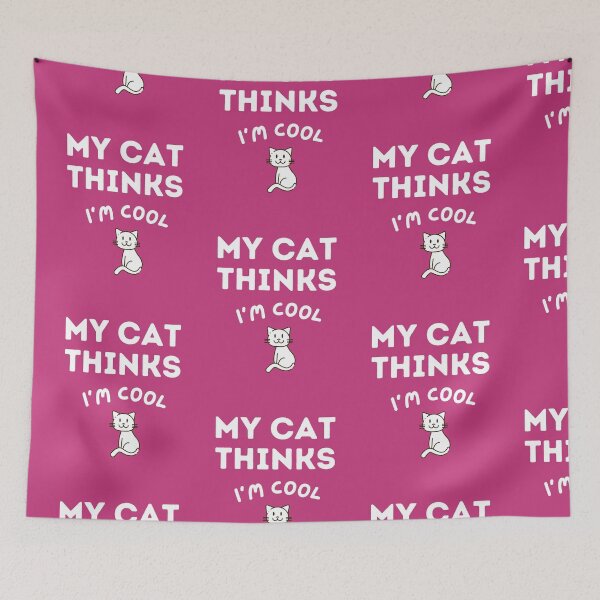 Item preview, My Cat Thinks I'm Cool Funny Birthday Gift Ideas For Cat Lover Classic designed and sold by Aleekr1.