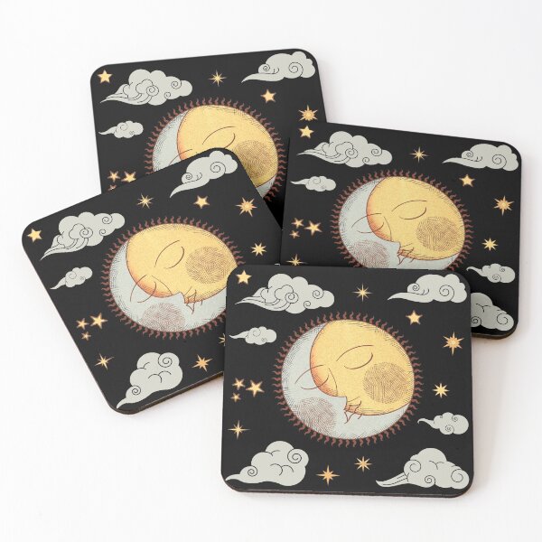 Item preview, sun and moon abstract modern art designed and sold by cutecrazytshirt.