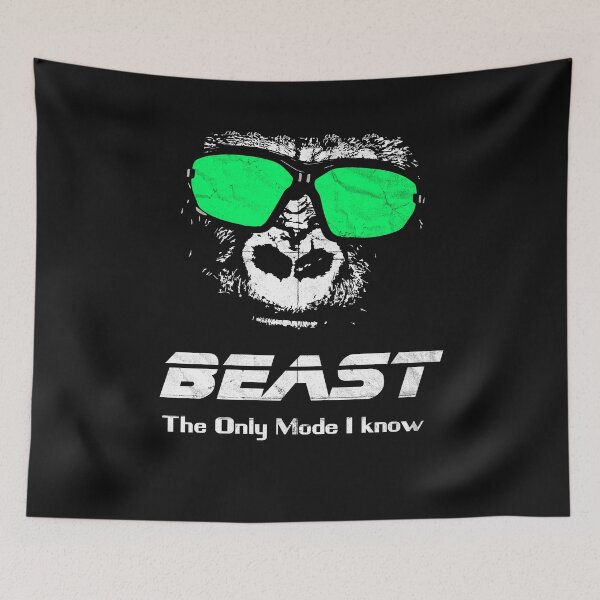 Item preview, Gorilla Face, Beast The Only Mode I Know designed and sold by checkertonetees.