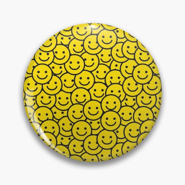 Item preview, Smiley Smile Yellow Hippie Face Pattern Happy Seventies designed and sold by Draculaura2009.
