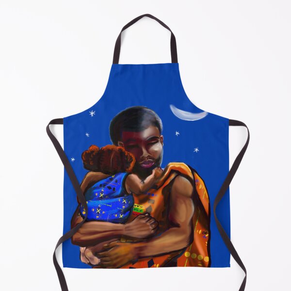Item preview, The best Father’s Day gifts 2022 Father and child wearing traditional kinte cloth- Super hero dad - Strong muscular black man cradling a baby designed and sold by Artonmytee.
