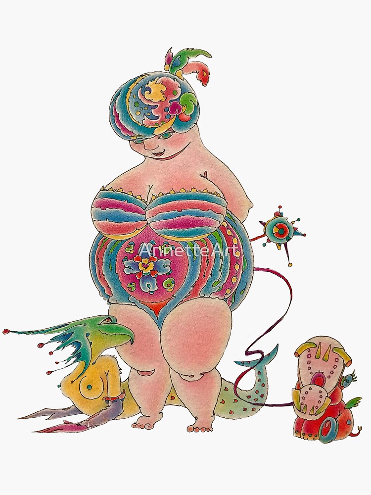 Thumbnail 3 of 3, Sticker, A Venus Family designed and sold by AnnetteArt.