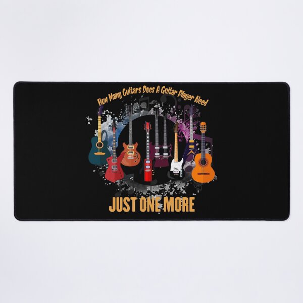 Item preview, How many guitars does a guitar player need just one more - funny guitar shirt and sticker - guitarist cool for new life designed and sold by RIDA LOUCHACHHA.