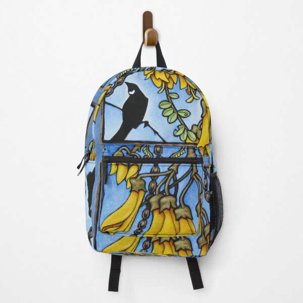 Item preview, Tui in the kowhai tree designed and sold by AprilAppleArt.