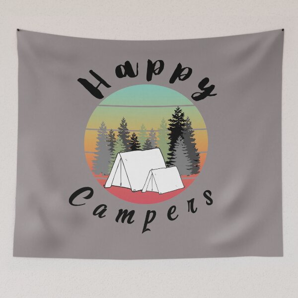 Item preview, Happy campers. mountains designed and sold by BronikowskiART.