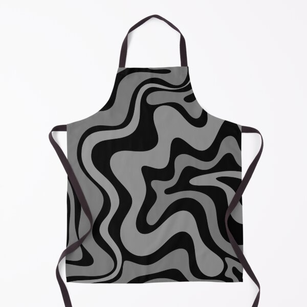 Item preview, Retro Liquid Swirl Abstract Pattern in Black and Grey designed and sold by kierkegaard.