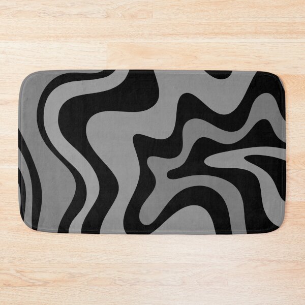 Item preview, Retro Liquid Swirl Abstract Pattern in Black and Grey designed and sold by kierkegaard.