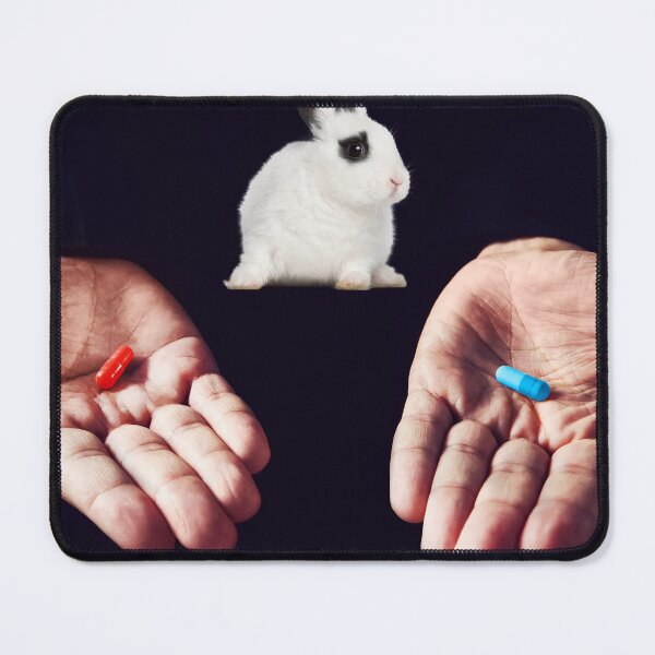 Item preview, White Rabbit decides between blue pill red pill  designed and sold by Creole Content Creations.