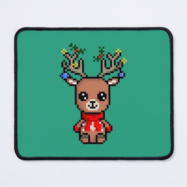 Item preview, Cute Christmas Deer (Chibi Pixel Animal Character) designed and sold by Pixe11y.