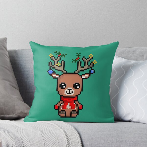 Item preview, Cute Christmas Deer (Chibi Pixel Animal Character) designed and sold by Pixe11y.