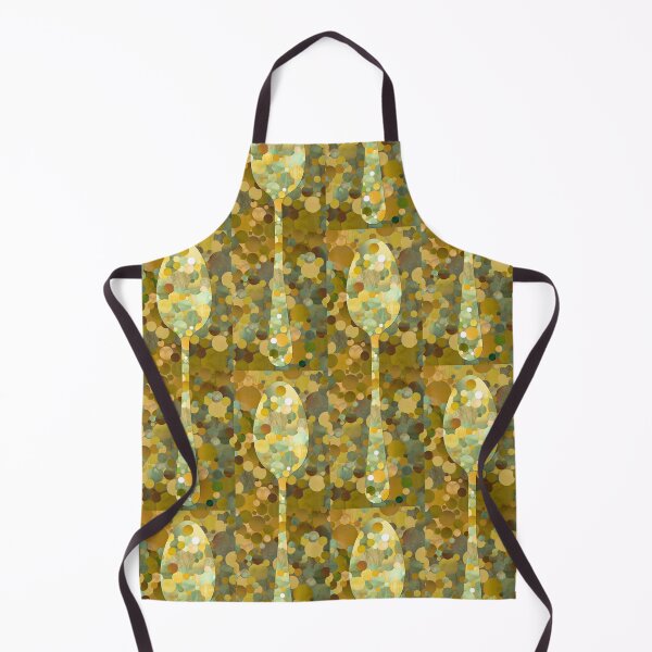 Item preview, Whimsical Kitchen Art Decor in Yellow And Gold - Spoon designed and sold by Sharon Cummings Art.