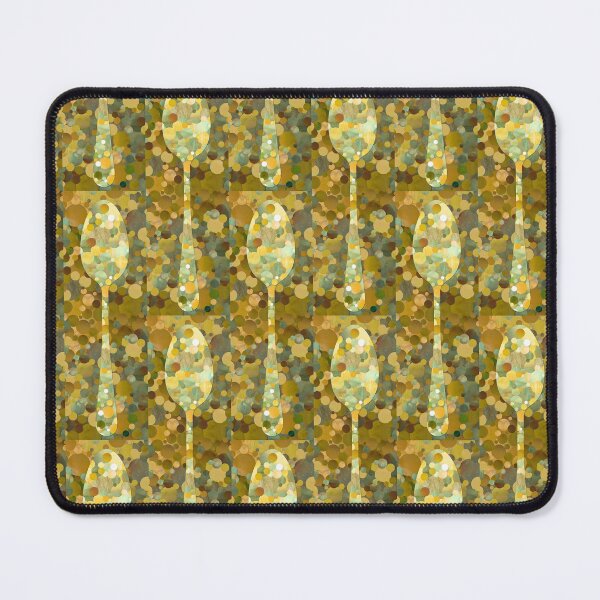 Item preview, Whimsical Kitchen Art Decor in Yellow And Gold - Spoon  designed and sold by Sharon Cummings Art.