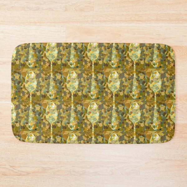 Item preview, Whimsical Kitchen Art Decor in Yellow And Gold - Spoon  designed and sold by Sharon Cummings Art.