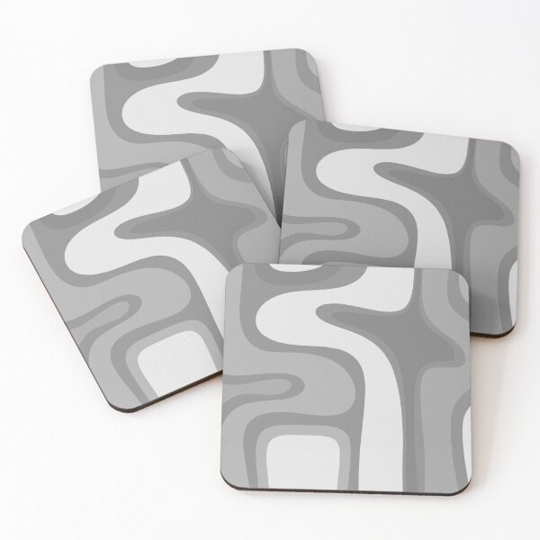 Item preview, Copacetic Retro Abstract Pattern in Grey Monochrome designed and sold by kierkegaard.