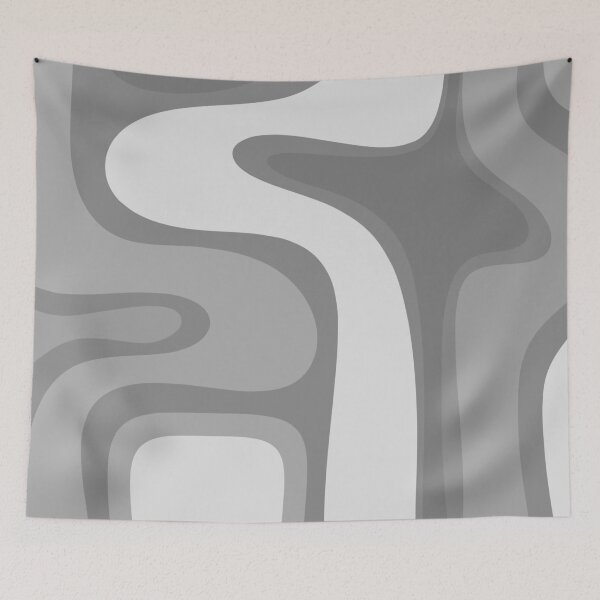Item preview, Copacetic Retro Abstract Pattern in Grey Monochrome designed and sold by kierkegaard.