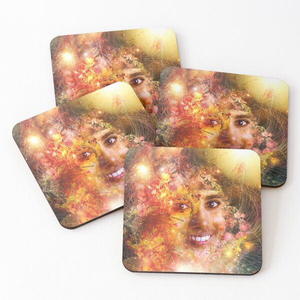 Item preview, Mother Meera Sacred Fire Woman Festival Art designed and sold by Mystikos Art.