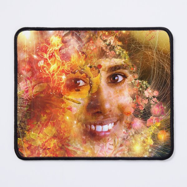 Item preview, Mother Meera Sacred Fire Woman Festival Art designed and sold by Mystikos Art.