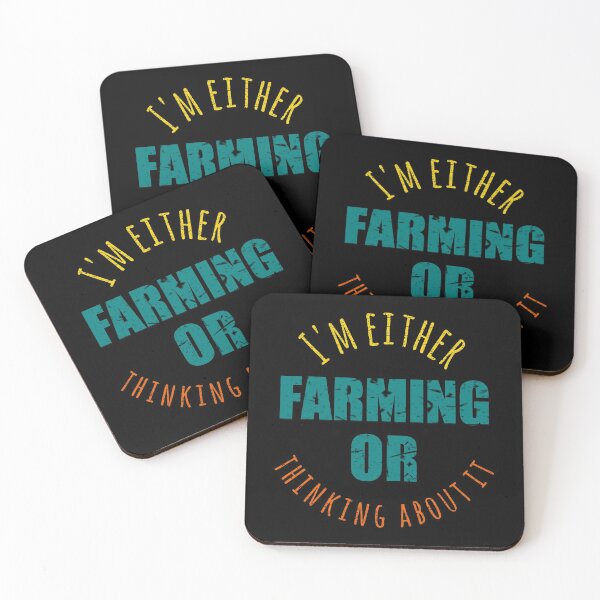 Item preview, I'm either farming or thinking about it funny farming quote designed and sold by cizito.