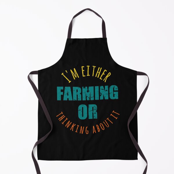 Item preview, I'm either farming or thinking about it funny farming quote designed and sold by cizito.