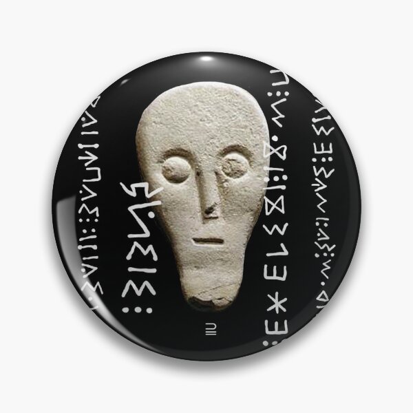 Item preview, Stele di Penna Sant'Andrea - ancient god stone face  designed and sold by Devisuall.