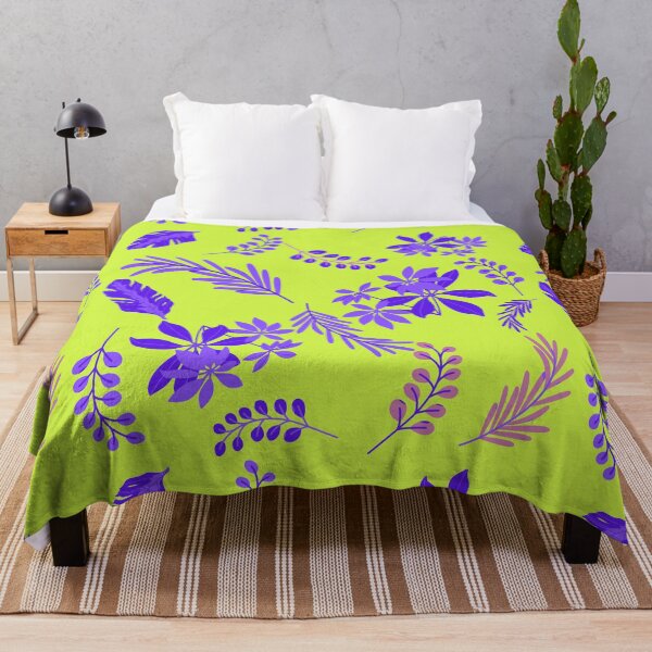 Item preview, purple leaves cover designed and sold by bohemedesign.