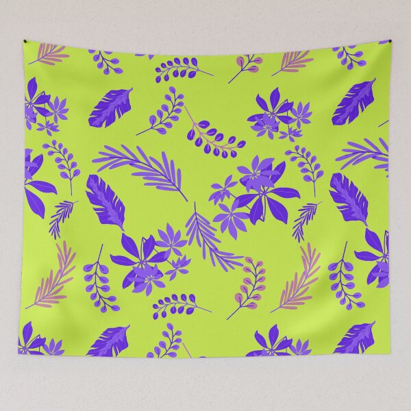Item preview, purple leaves cover designed and sold by bohemedesign.