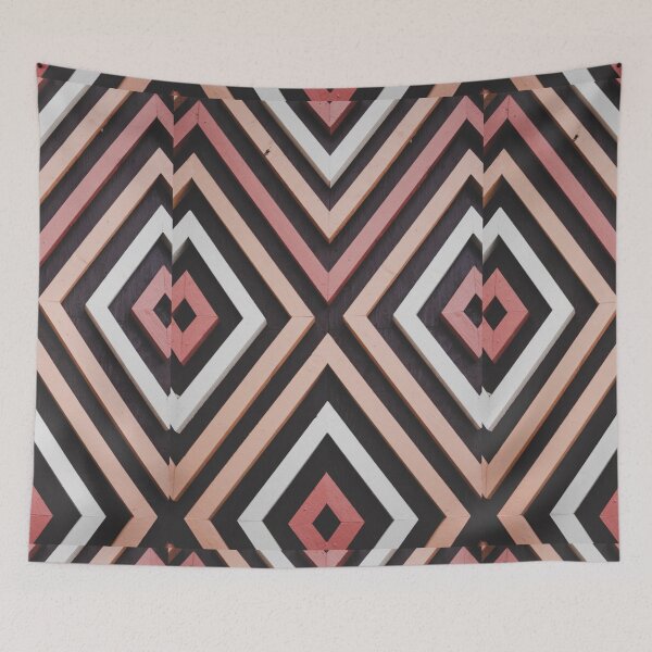 Item preview, Pink & Black Geometric Stripes Pattern  designed and sold by newburyboutique.