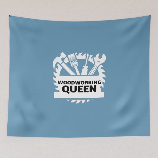 Item preview, Woodworking Queen - Woodworking Carpentry Design - Fun Woodworking Gifts  designed and sold by WoodWorkingInc.