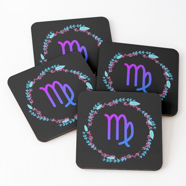 Item preview, Virgo Zodiac Symbol in Blue and Purple designed and sold by Hellofriendco.