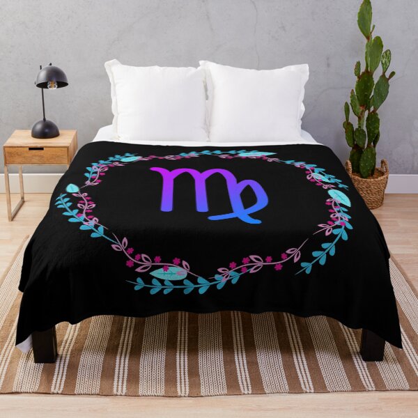 Item preview, Virgo Zodiac Symbol in Blue and Purple designed and sold by Hellofriendco.